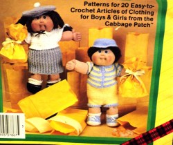 7867 CROCHET OUTFITS, 20 CLOTHES CABBAGE PATCH KIDS BOOKLET